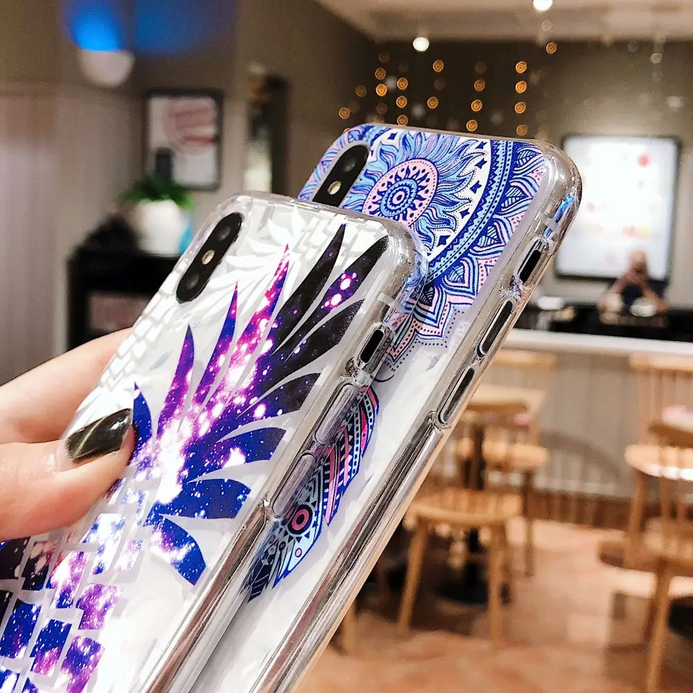 LCHULLE чехол для IPhone 11 Pro Max Se 2 Dreamcatcher ананас прозрачный мягкий Iphone XR X XS 7 8 Plus SE 2020 |