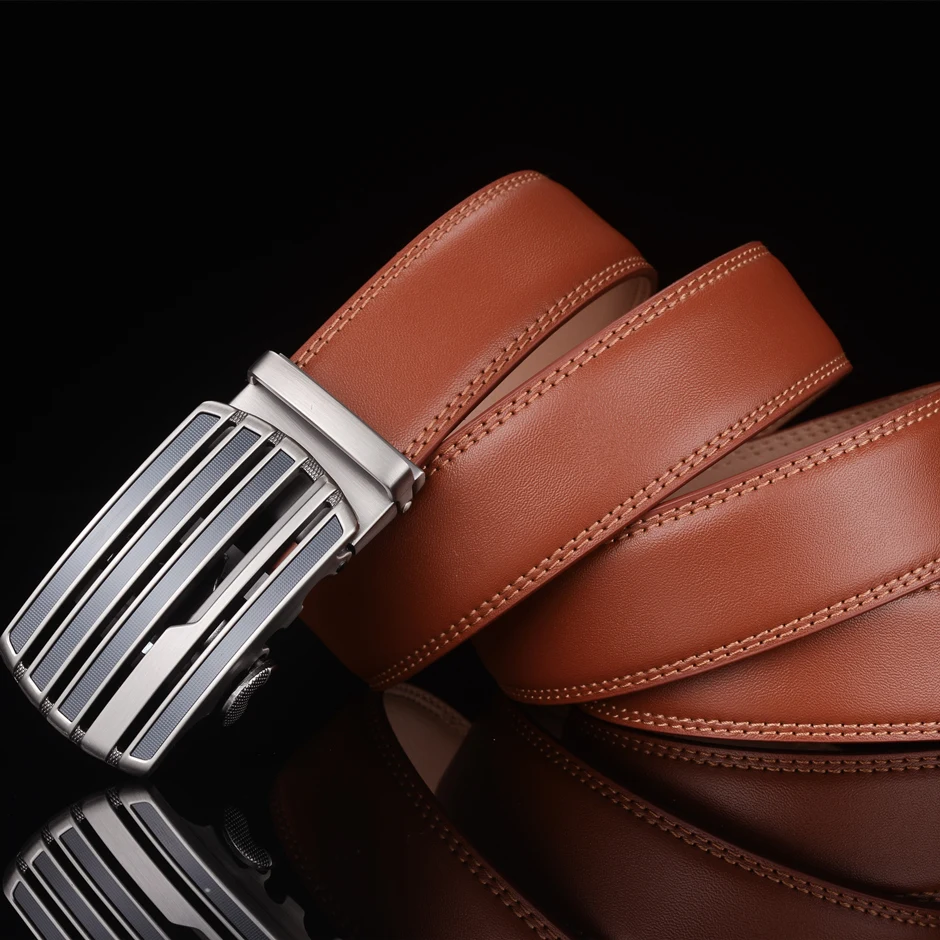 

Plyesxale Men Belt Genuine Leather Mens Belts Luxury Brand Brown Cowhide Waistband Casual Work Cinturon Hombre Dropshipping G34
