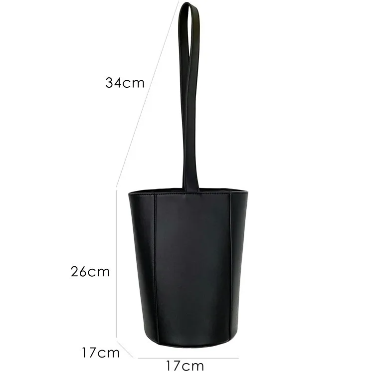 

2021 Bucket Bags Women Composited Bag Korean-Style Casual Large Capacity Shoulder Bags for Women Brands Solid Color Bottle Purse