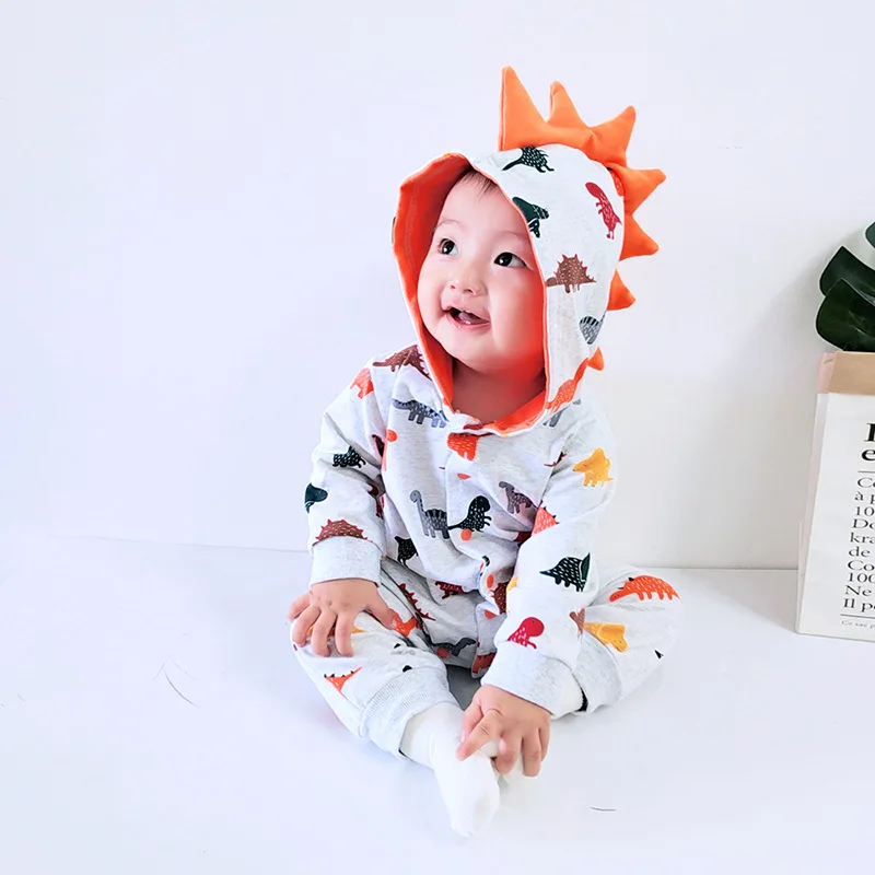 Spring Autumn Dinosaur Suit Baby Children Romper Baby One Piece Suit Newborn Baby Clothes Baby Onesie Jumpsuit Boy Stuff