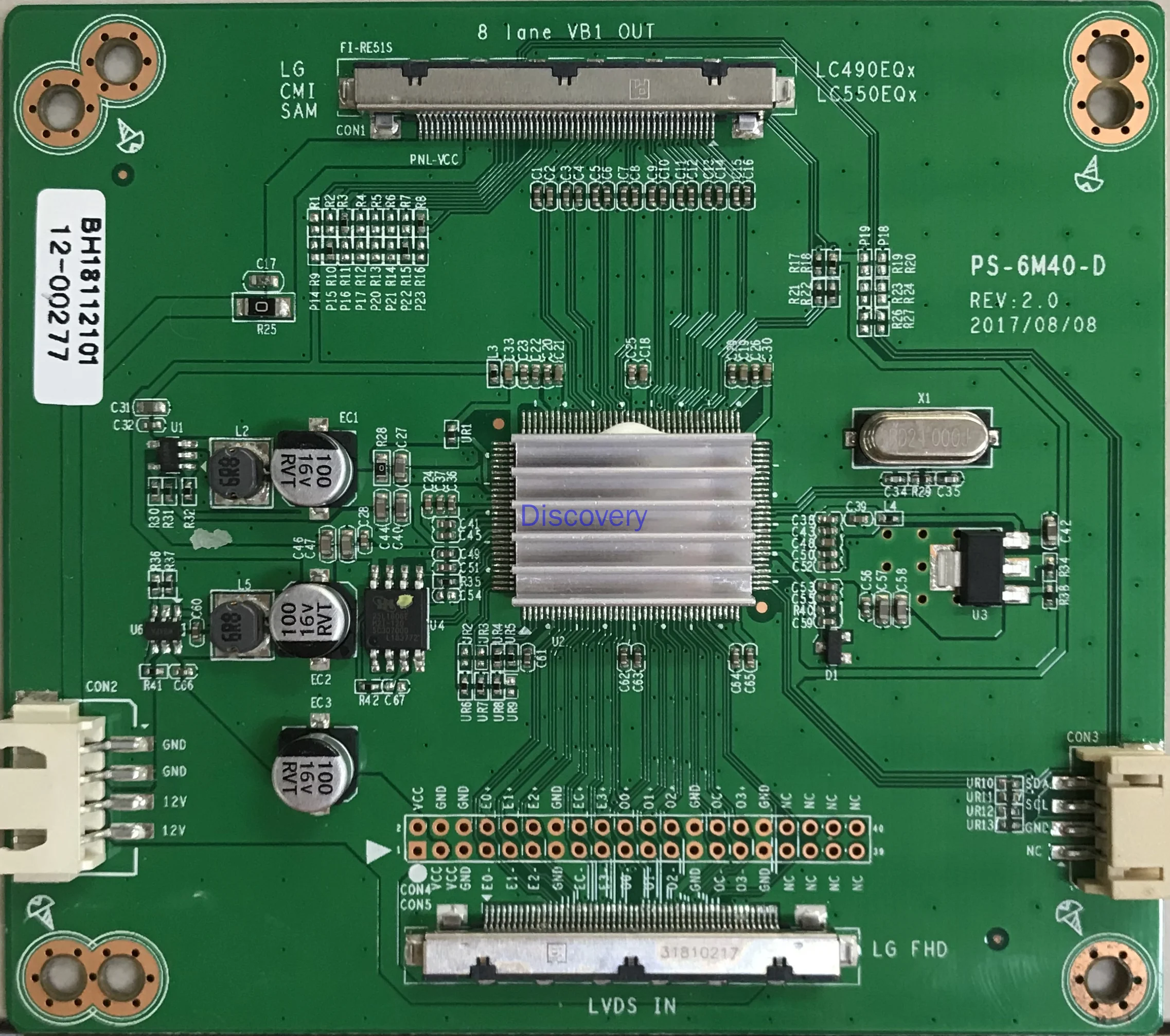 PS-6M40-D PS-6M40-C 4K to 2K PCB-653 4K_V-by-One 2K_LVDS LG Screen |