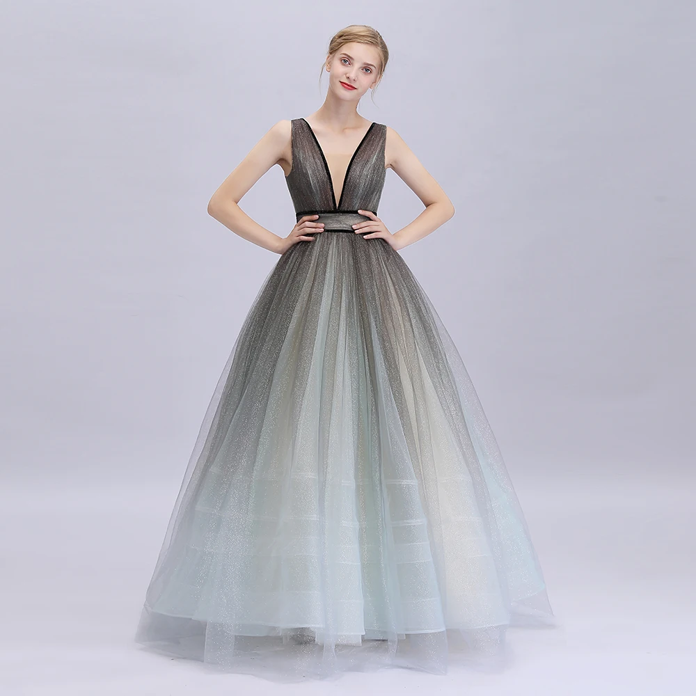 SSYFashion Новое роскошное вечернее платье шикарное блестящее длинное платье для выпускного бала без рукавов длиной до пола вечерние классическое бальное платье Robe De Soiree