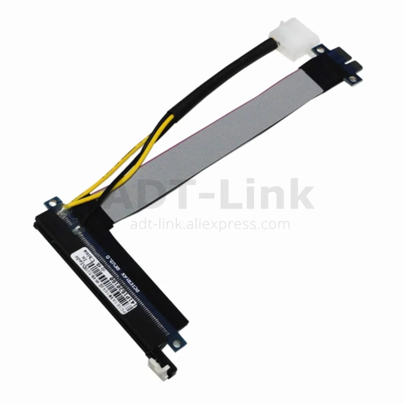 Гибкий Удлинительный кабель PCI Express 1 16 X адаптер E расширитель платы с 4 контактным