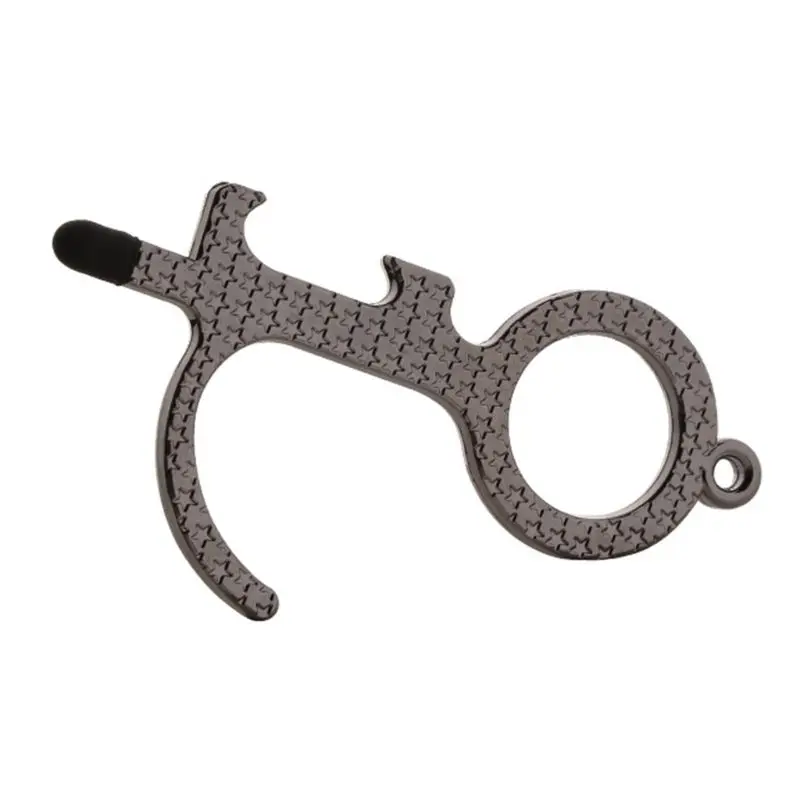 

Non-Contact Door Opener Handheld Metal Rod for Opening Doors Press Elevator Button Avoid Contacting