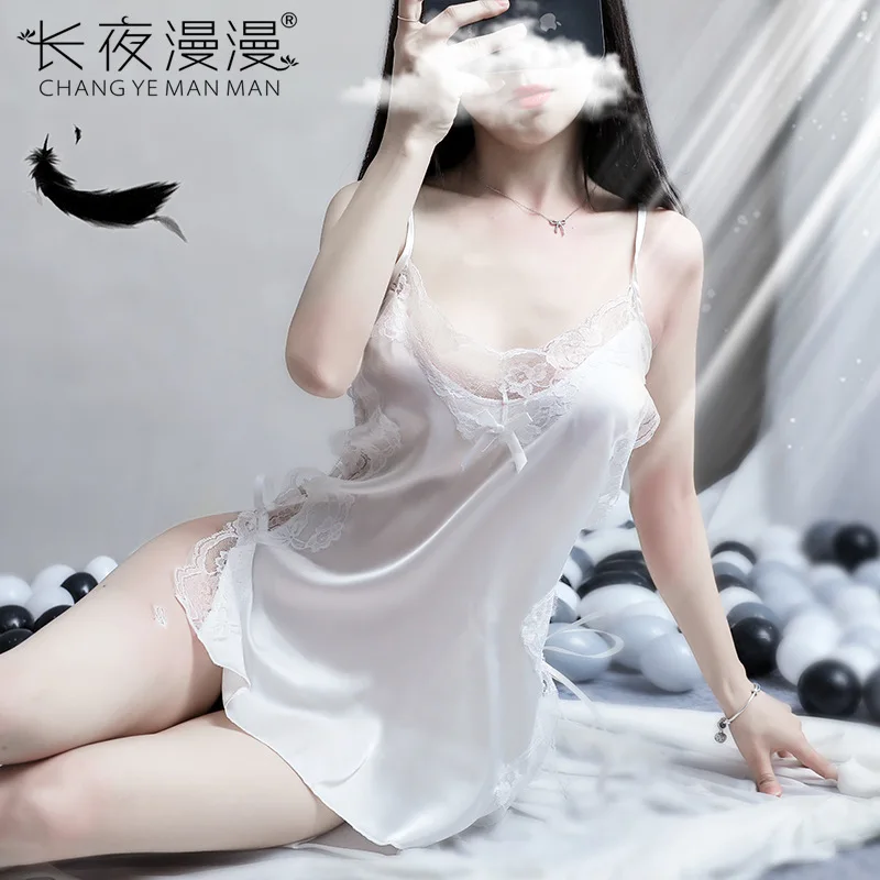 

Women Sexy Nightwear babydoll Plus Size Lace Nightgown Sleepwear G-String sexy Lingerie Dress erotic Underwear