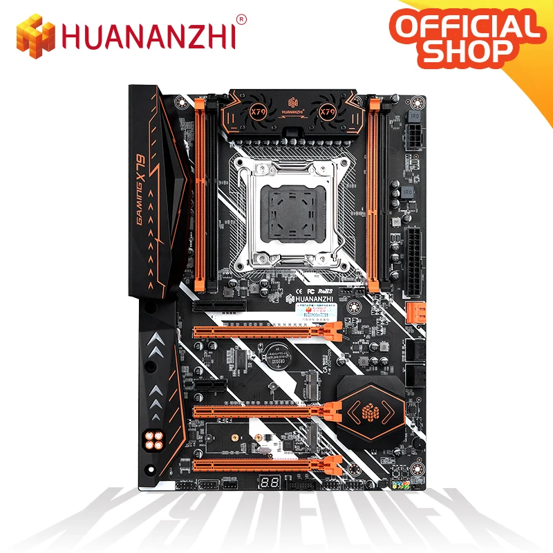 Verkaufen HUANANZHI X79 DELUXE V 7,1 Motherboard LGA 2011 ATX USB 3,0 SATA3 PCI-E NVME M.2 Unterstützung REG ECC NON-ECC Speicher