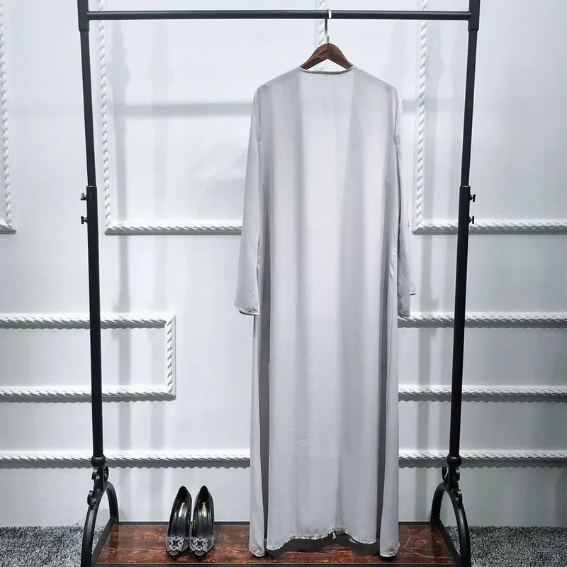 Дубай абайя мусульманская Мода Ручная работа блестки вышитые кардиган халат