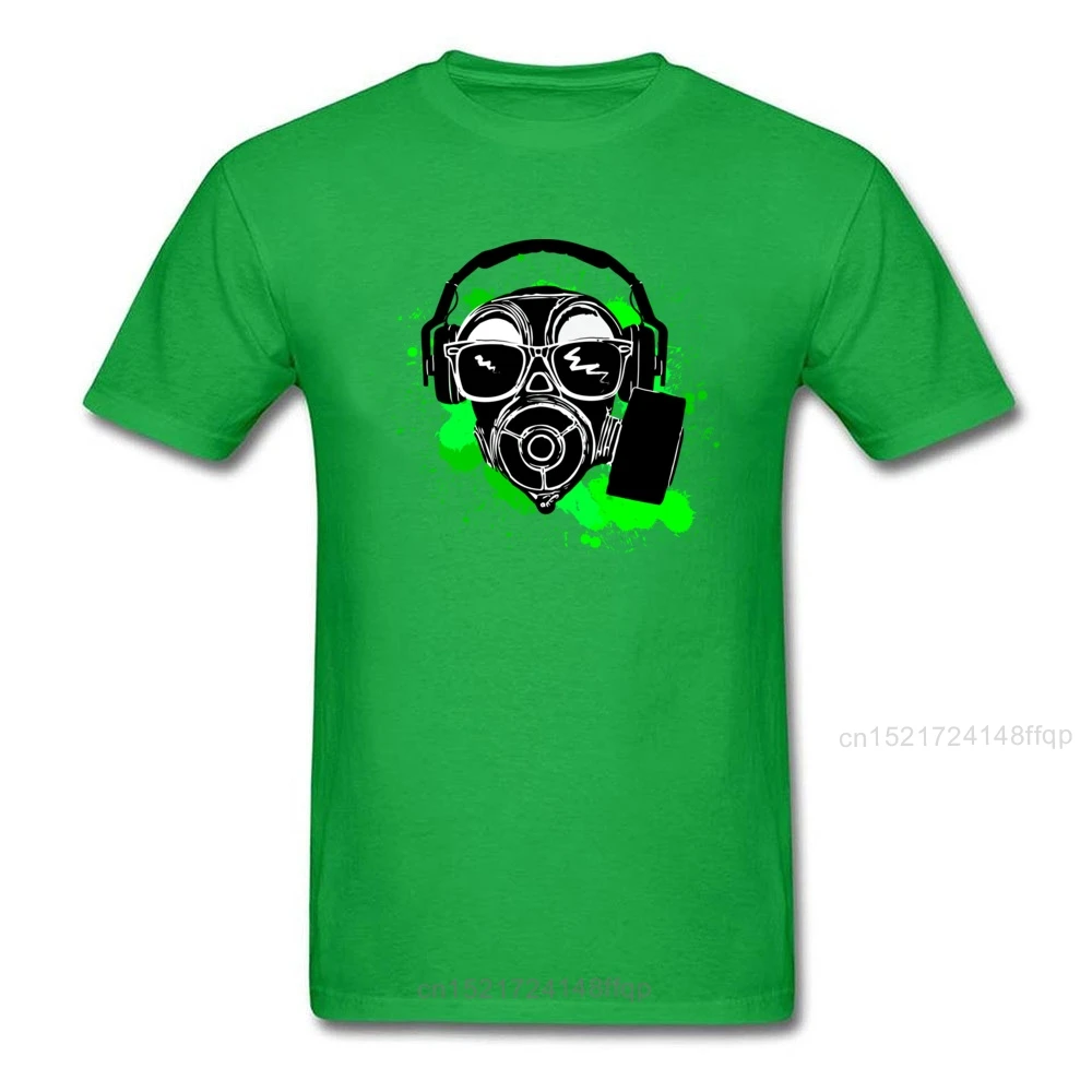 Dubstep футболка с газовой маской Мужская в стиле панк серая хипстерская хлопковая
