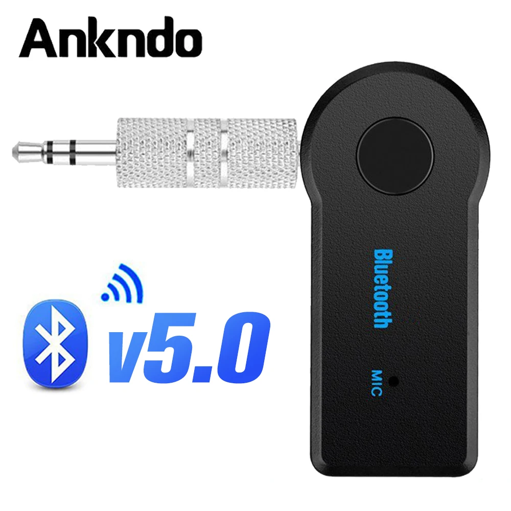 Bluetooth адаптер ANKNDO BT5.0 аудиоресивер AUX 3 5 мм MP3 автомобильный комплект ресивер