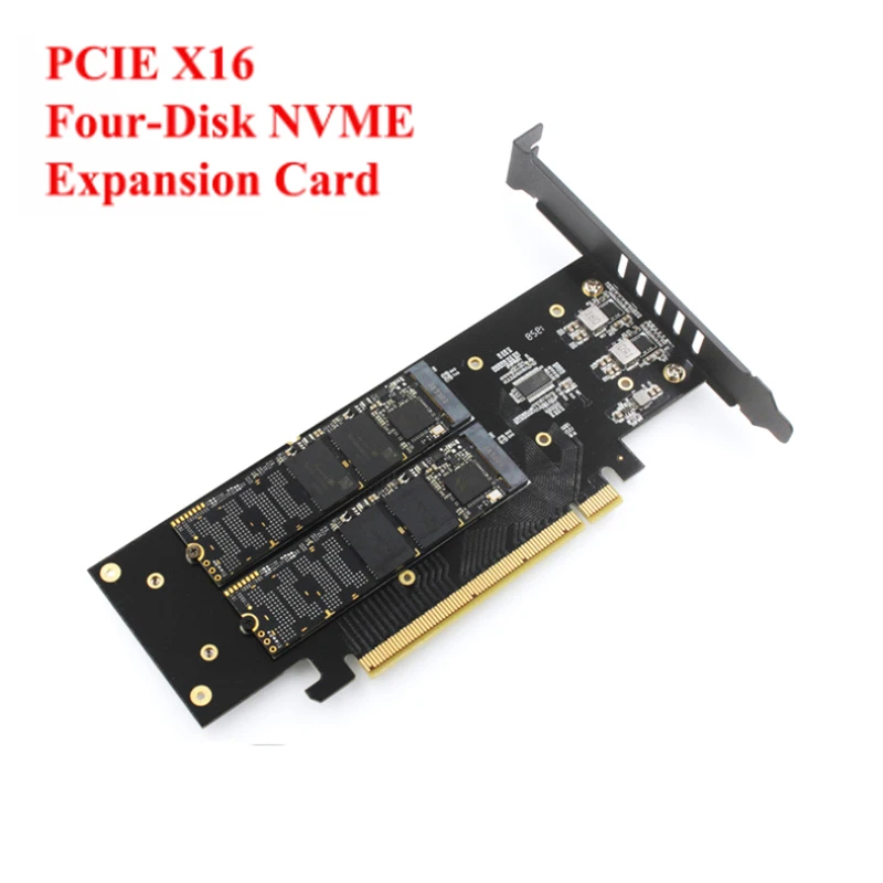 Ihyper M.2 X16 Om 4X Nvme PCIE3.0 GEN3 X16 Om 4 * Nvme Raid Card Pci-E Vroc Kaart Raid Hyper M.2X16 M2X16 4X X4 Nvme * 4 Raid
