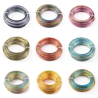 55mroll high quality colorful aluminum wire 1218 gauge 1 5mm 1mm 2mm for diy craft jewlery making accessories materials