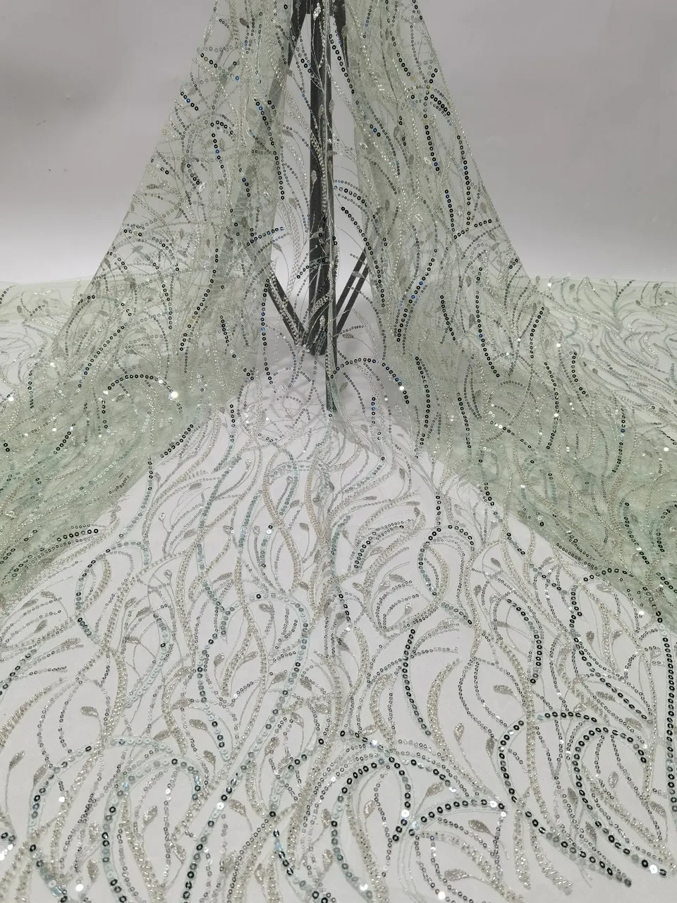 

Блестки, французский тюль, кружевная ткань 2020, Высококачественная африканская кружевная ткань, новейшая кружевная ткань для вечеринки FJ39111