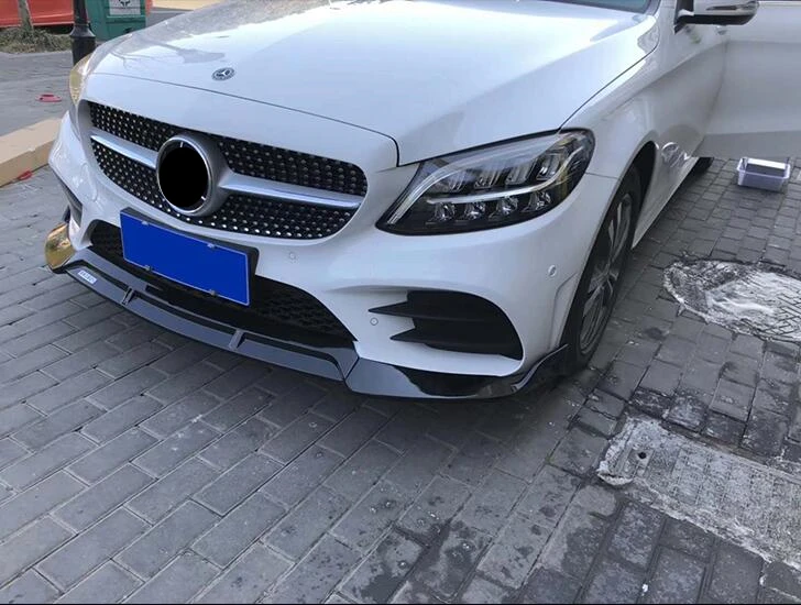 Для Mercedes Benz W206 рассеиватель переднего бампера защитные бамперы для C Class C200 C180