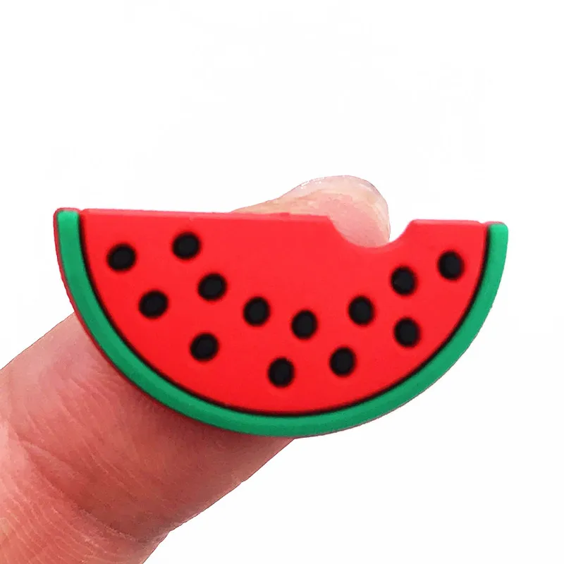 11 шт фрукты различная икона силиконовые аксессуары арбуз Flatback для рюкзака