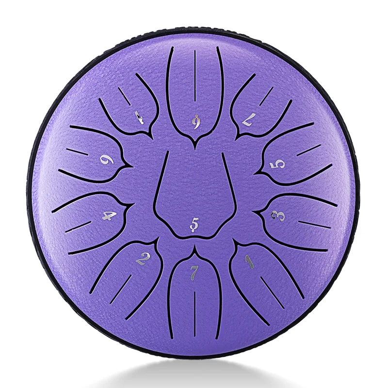 

Hluru Steel Tongue Drum 6 Inch Drum 11notes Tone D Major Ethereal Rhythm Hand Pan Drum Instrument Musical Instruments