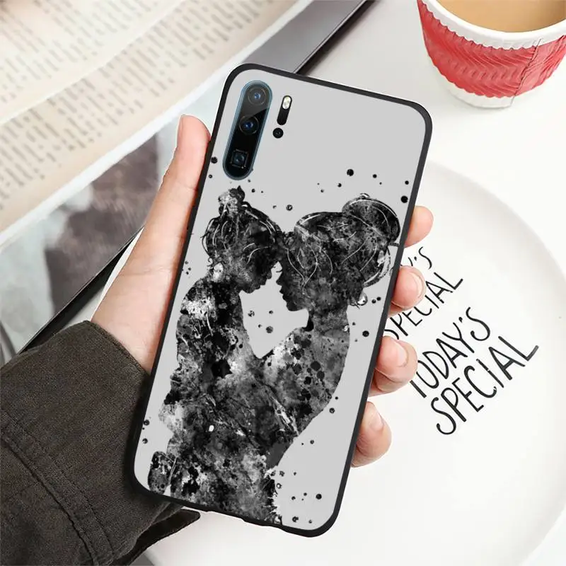 

Fashion mama of girl boy mom baby Phone Case For Huawei honor Mate P 10 20 30 40 i 9 8 pro x Lite smart 2019 nova 5t