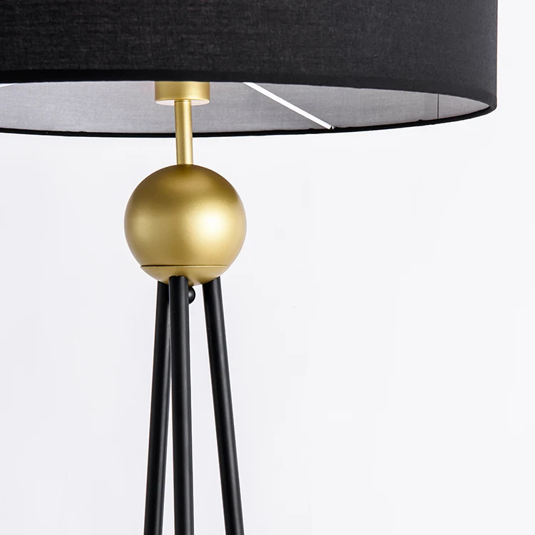 Американский Современный Железный тканевый черный минималистичный