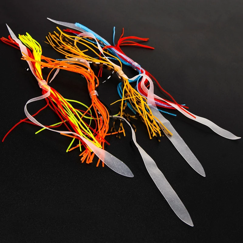 

Bundles 13cm Fly Fishing Tying Threads Skirts Silicone Straps for Flies Lure Beard Wire Making Mixing Color