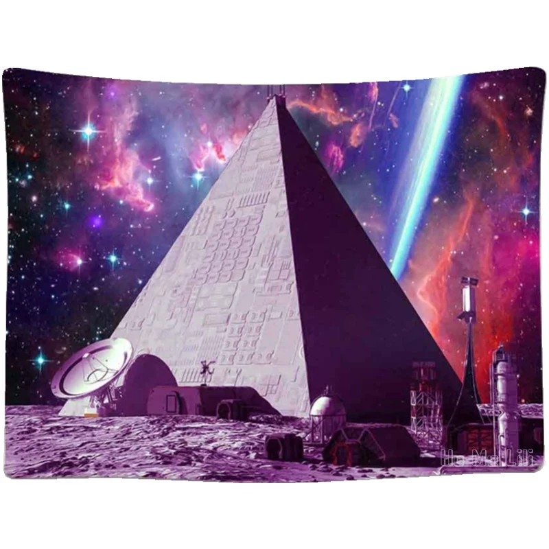 

Fantasy Galaxy Colorful Universe Starry Sky Pyramid Wall Hanging Space By Ho Me Lili Tapestry Home Decor Living Room