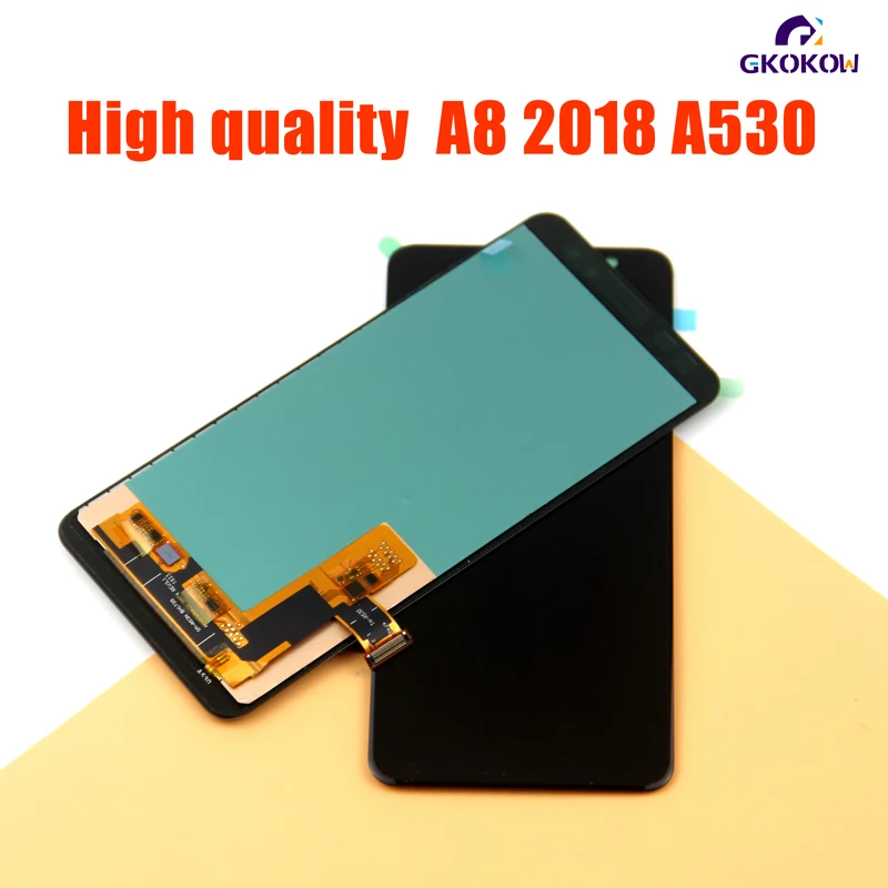 Протестированный супер AMOLED для SAMSUNG A8 A530 ЖК-дисплей для SAMSUNG A530 A530F A530D ЖК-экран сенсорный дигитайзер сборка