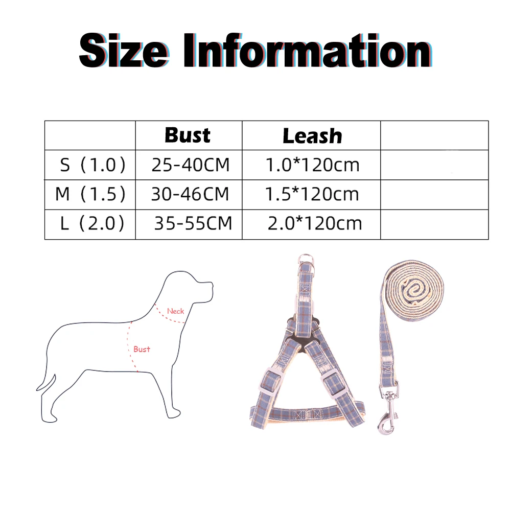 Luxury Dog Harness and Leash Set Fashion Dog Vest Harness for Dogs Pet Product French Bulldog Dog Accessories Pitbull Chihuahua images - 6