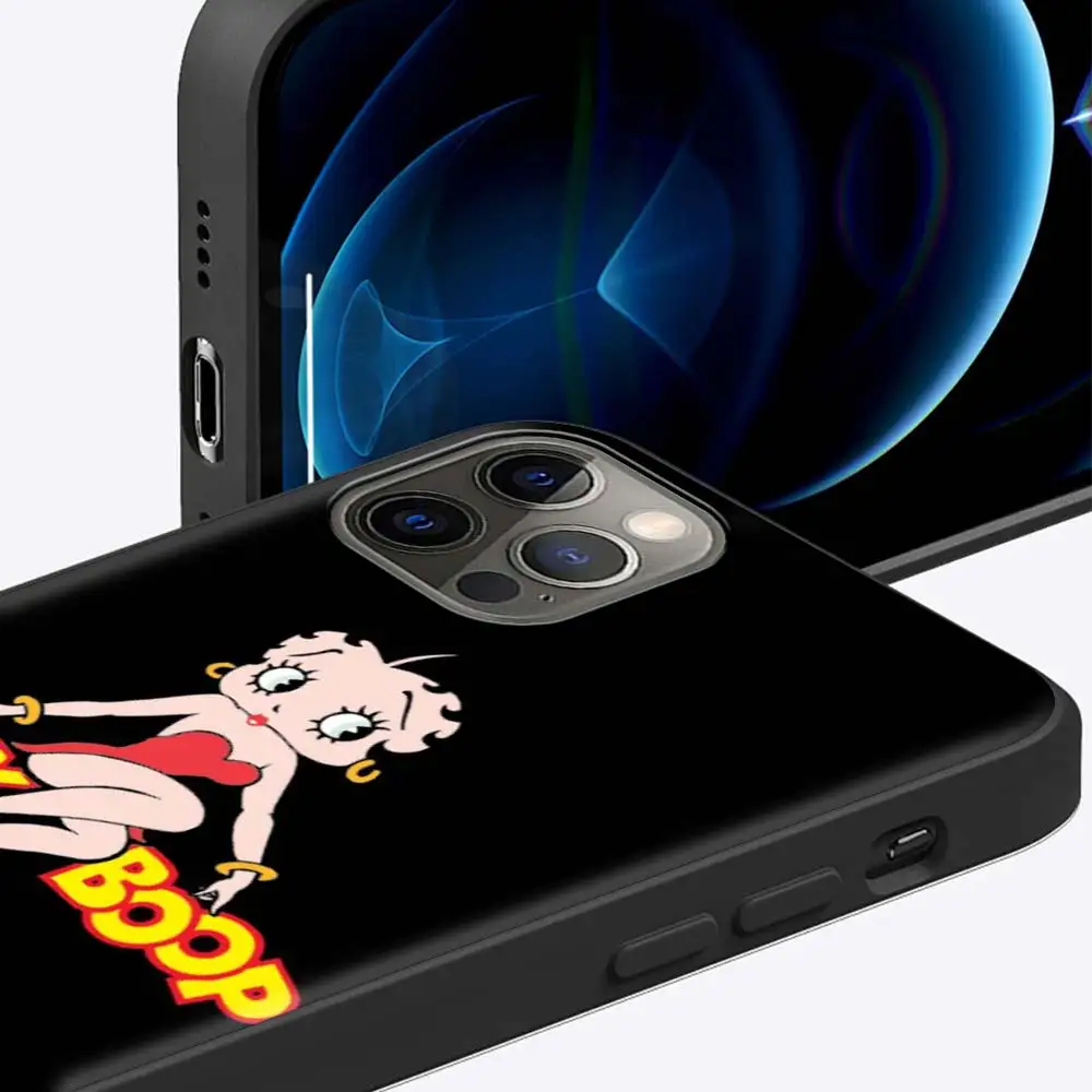 

Case For Apple iPhone 11 12 Pro 7 XR X XS Max 8 6 6s Plus 5 5S SE 2020 Cover for 7Plus 12Mini Shell Betty Boop