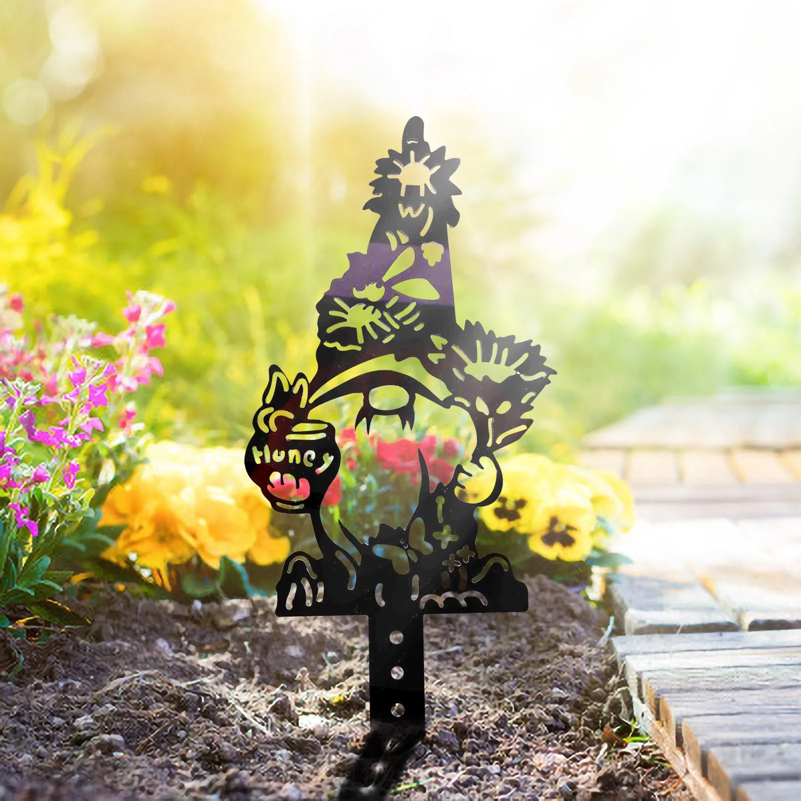 

Garden Goblin Plug-in Courtyard Decoration Faceless Doll Sign Acrylic Card decoracin de habitacin