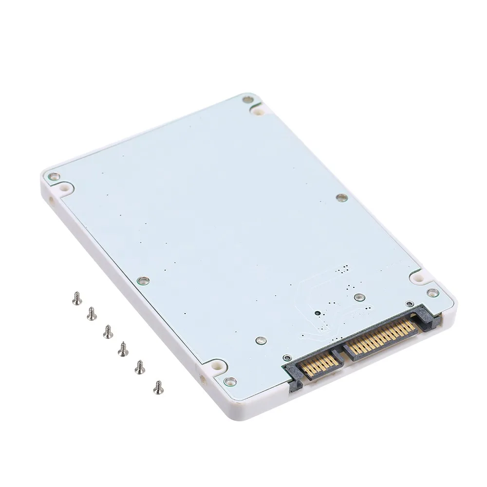 

1.8 Inch Micro SATA 16 Pin to 2.5 Inch SATA 22 Pin 7+15 Adapter Card Hard Disk External Case SSD Enclosure 7mm Thickness