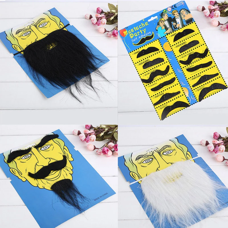 Забавные поддельные усы 12 шт. в партии вечерние украшения для Хэллоуина черные