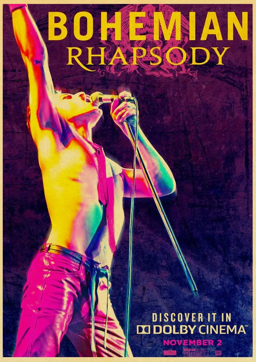 Постер из фильма Рапсодия в богемном стиле постеры и принты рок-группы Фредди