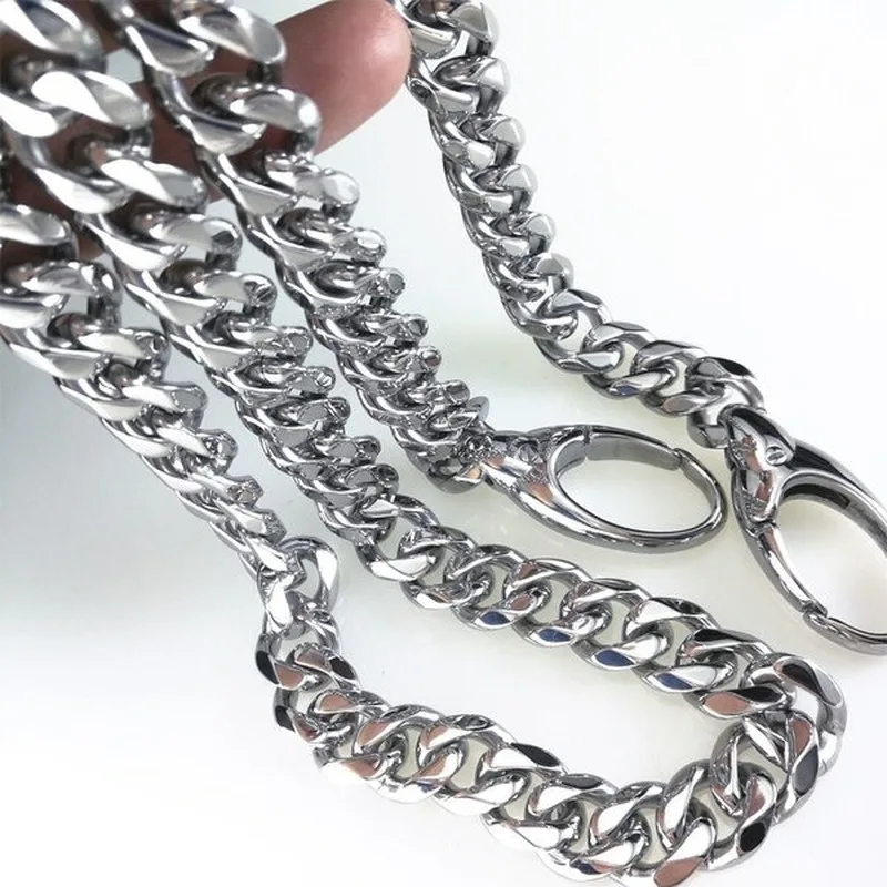 

Pants chain 316L Stainless steel Cuban Curb Bag chains 15mm band width N436