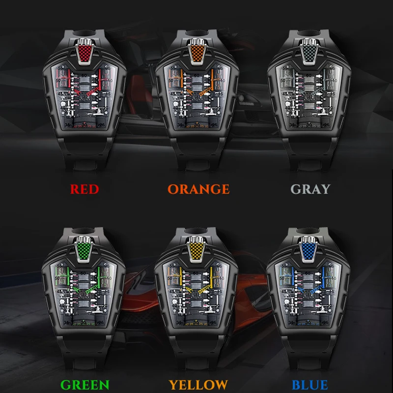 Оригинальные мужские классические кварцевые часы гоночные спортивные наручные