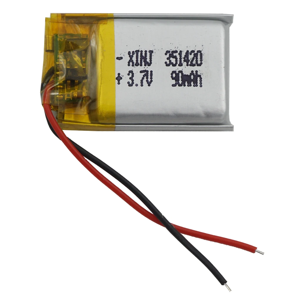 XINJ 3,7 V 90mAh литий-полимерная батарея Liion литий-полимерный элемент 351420 для mp3/mp4 наушники bluetooth-динамик для наушников Смарт-часы