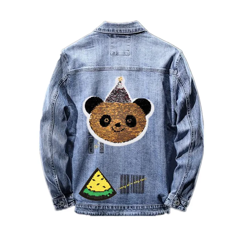 Нашивки Реверсивные изменения цвета блестки аппликация для одежды аксессуары