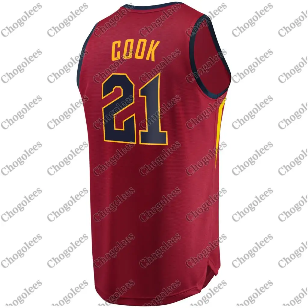 Мужская баскетбольная майка Тайлер Кук Кливленд фирменный игрок с быстрым