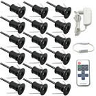 Миниатюрный комнатный Светильник направленного света с регулируемой яркостью, светодиодный точечный навес для лестницы, кабинета, светсветильник льник на потолок с пультом дистанционного управления, 12 В, 1 Вт