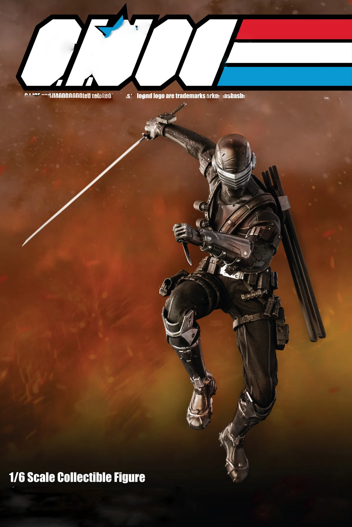 

1/6 Scale Action Figure Doll Raymond Park Black Ghost Ninja Snakeyes 12" Collectible Figures Super Flexible Plastic Model Toys