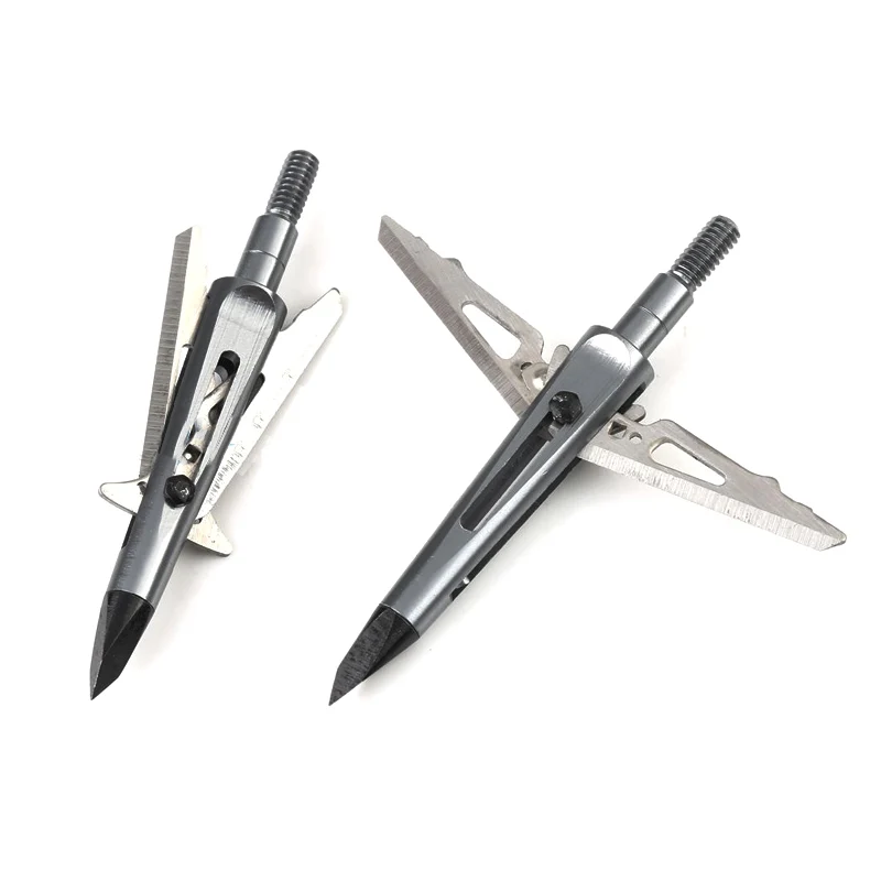 6 шт 100gn-125gn стрельба из лука Broadheads наконечники стрел Охота для