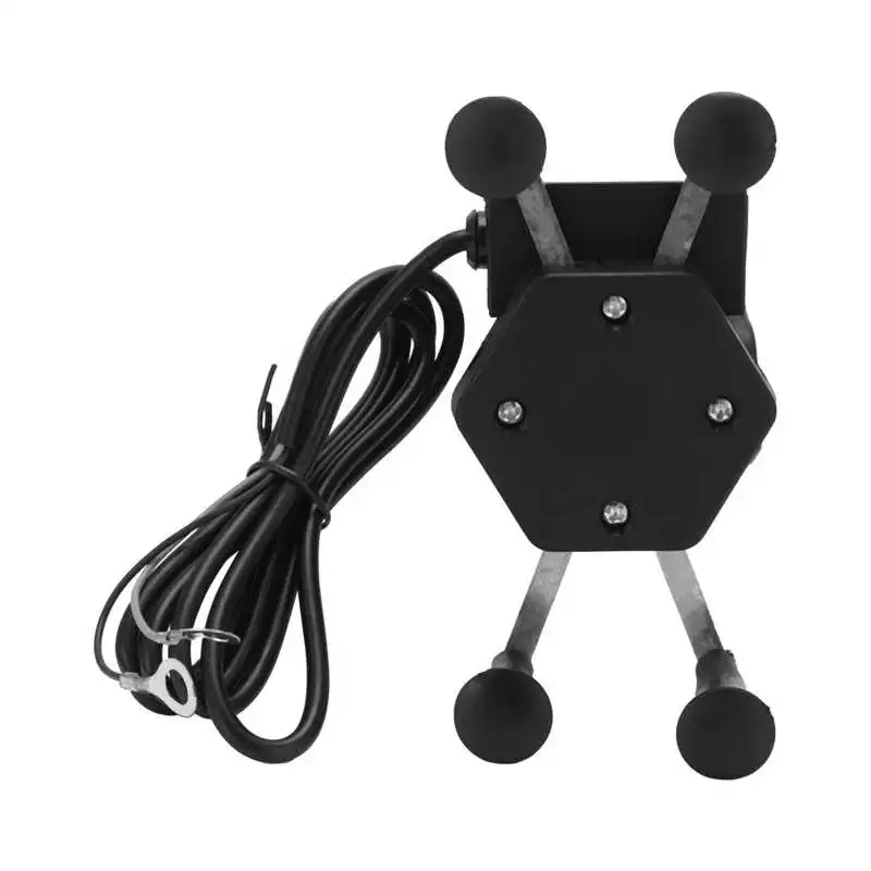 Нескользящий Резиновый держатель для телефона X-образной формы с USB-зарядкой |