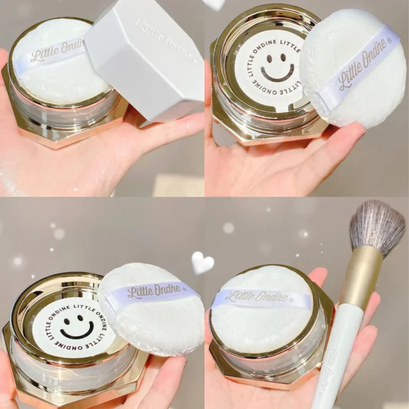 

GY Little Aoting Face Powder Calm Makeup and Oil Controlling Long Lasting Waterproof Smear-Proof Makeup Natural Matte Powder