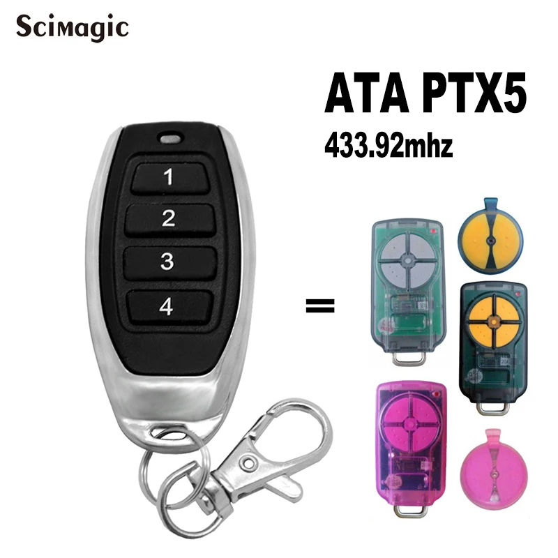 3X ATA PTX5 Remote Control Gate Garage Door 433 92 MHz Handheld Transmitter | Безопасность и защита