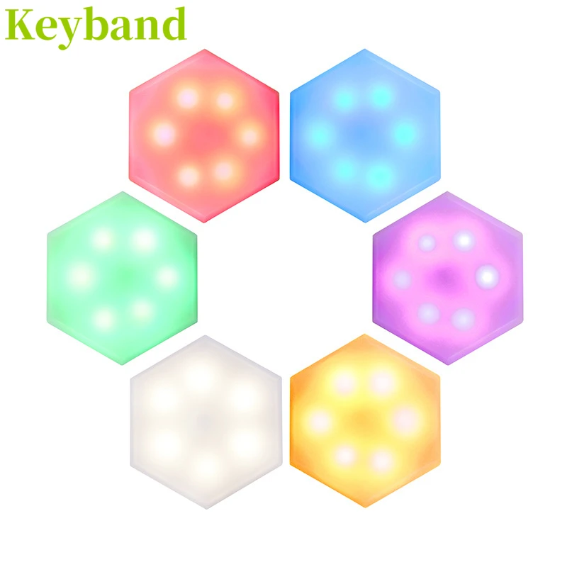 

Настенное бра «сделай сам» для декора комнаты с дистанционным управлением и сенсорной функцией, ночсветильник с изменением цвета RGB