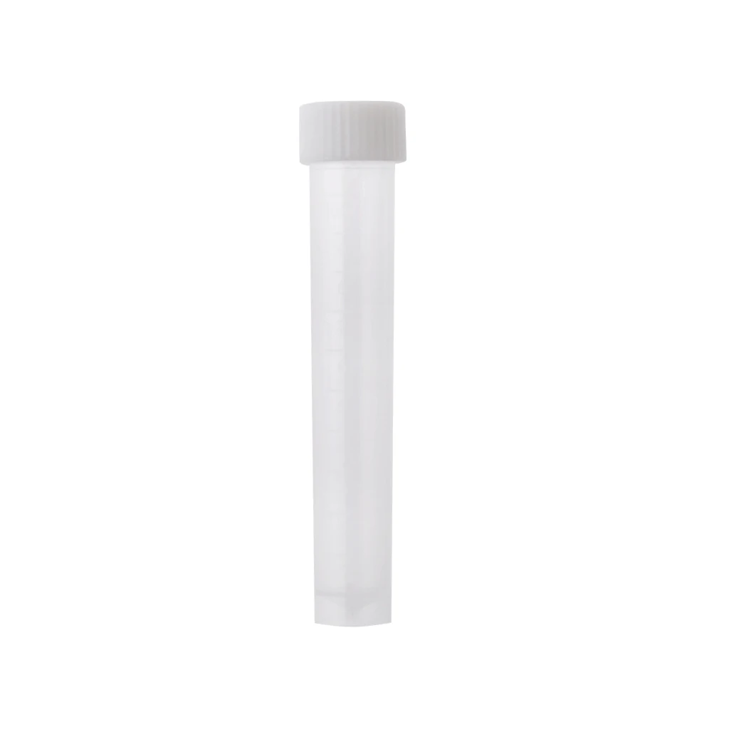 

5pcs 10ml Graduated Cryovial Measure Test Tube Vial Holder Container W/ Cap