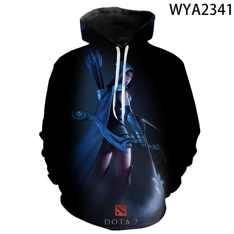 Новинка 2020 толстовки с капюшоном Dota 2 для мужчин женщин и детей свитшоты 3D-принтом