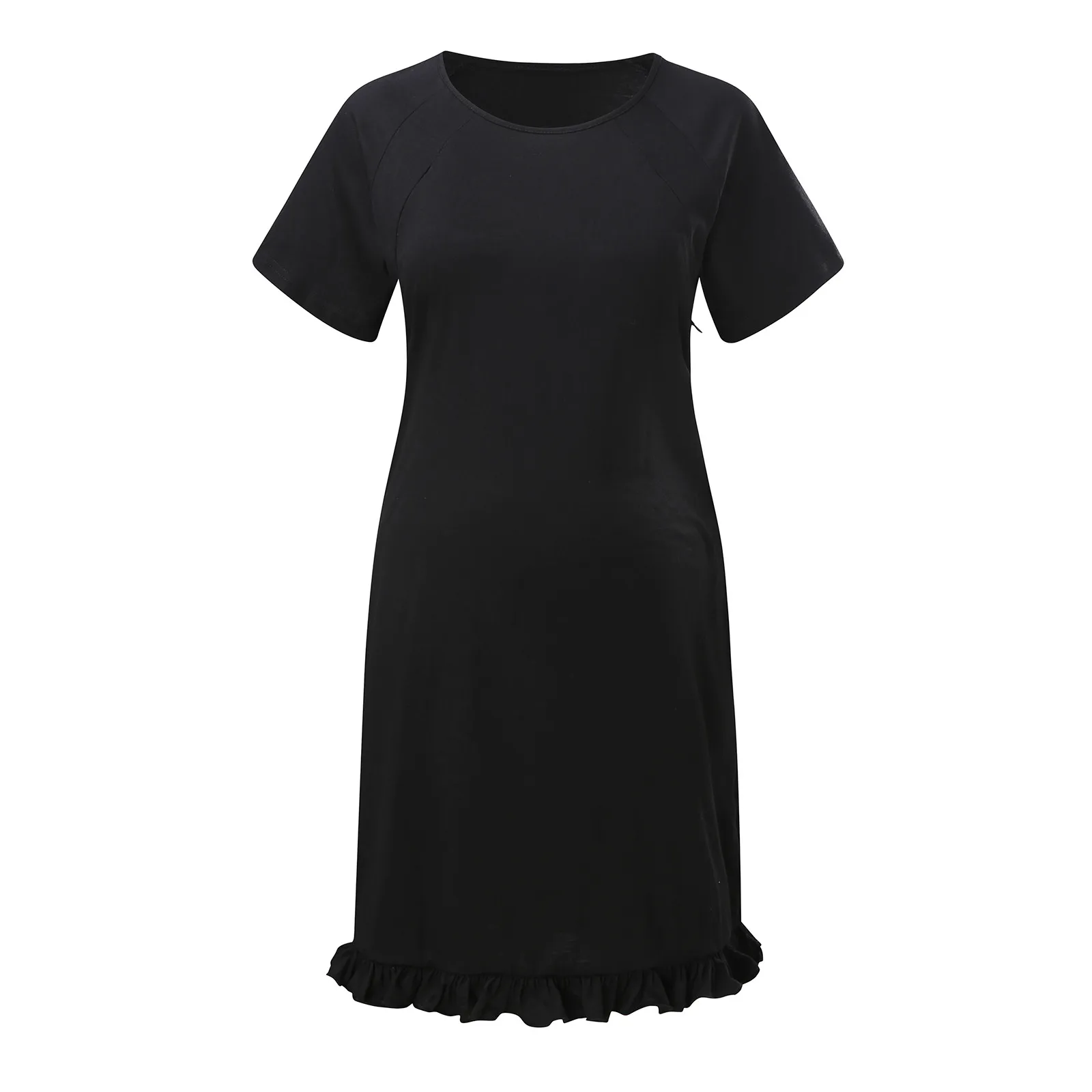 

2021 Ladies Maternity Tops Nursing Dresses Mid-Sleeve Home Maternity Short Sleeve Wear Dress For Daily Wearing Or Baby Shower