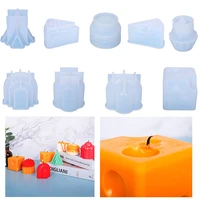 2022 new christmas candle mold epoxy cheese candle molds silicone crafts christmas candle making silicone mold for resin art diy