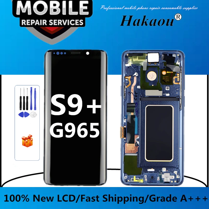 Fftrends 1 шт. OEM Super AMOLED ЖК экран для Pantalla Samsung S9 Plus + G9650 дисплей сенсорный дигитайзер в