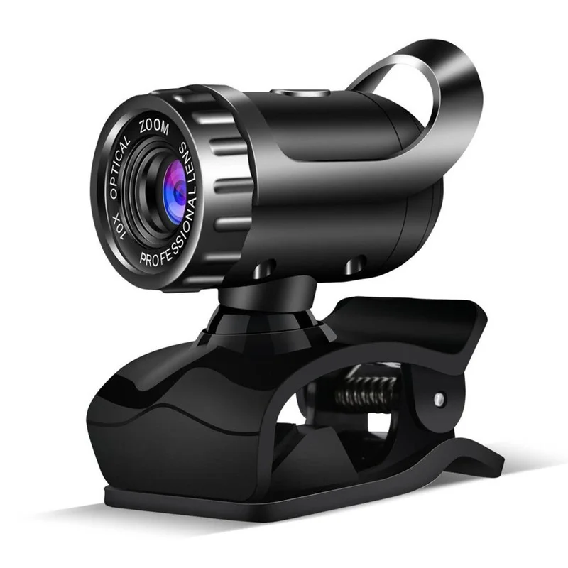 

USB Computer Camera Plug and Play Drive-free Manual Focus 360° Rotating Portable Camera for Live Online Teaching Conference