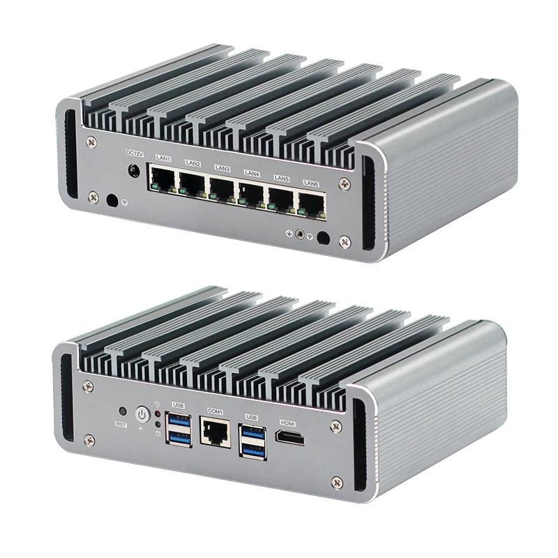Безвентиляторный мини ПК pFsense Intel Celeron 3965U 4415U Core I3 7I00U I5 7200U I7 7500U i211AT 6LAN RS232 4 * USB