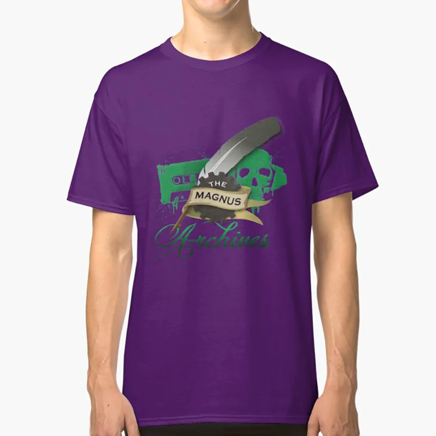 Логотип Magnus Archives Футболка логотип magnus archives rusty quill ink cog banner london independent|Мужские